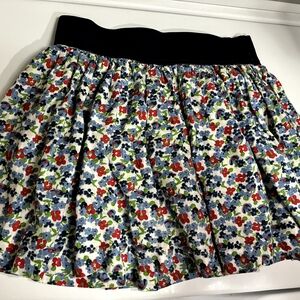 Y2K Hollister Floral Mini Skirt Size Medium 100% Cotton